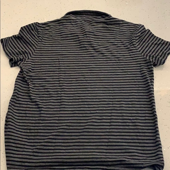 Calvin Klein black polo tee shirt stripe spotless - Picture 3 of 3